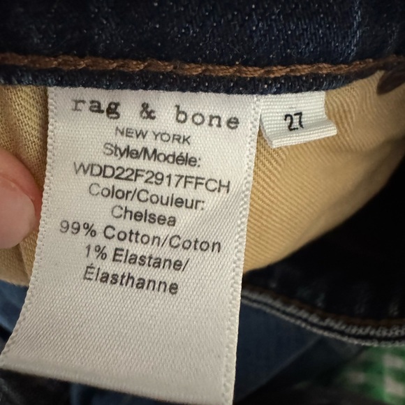 RAG & BONE Casey High Rise Ankle Flare in Chelsea Blue Size 27 NWT - Picture 7 of 8